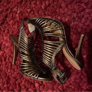 SCHULZ Gold Heels